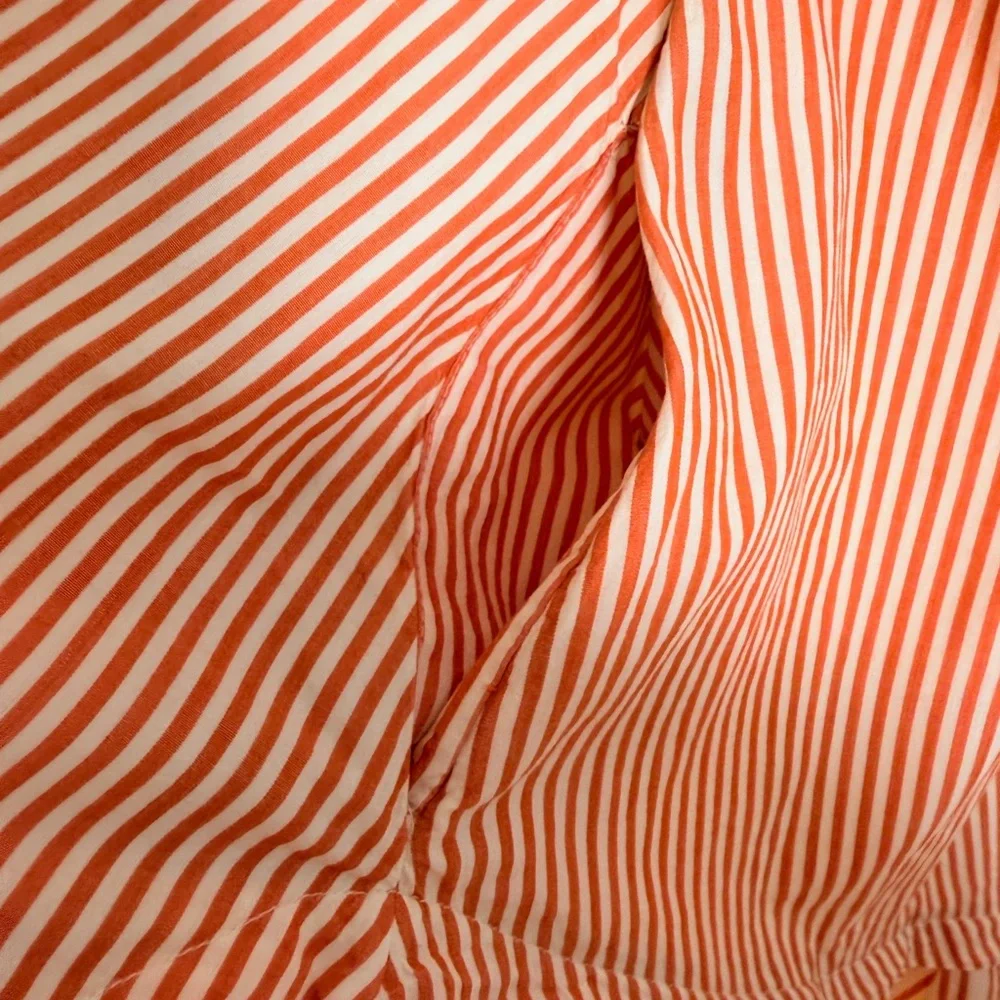 Free People Orange and White Textured Top - Picture 10 of 10